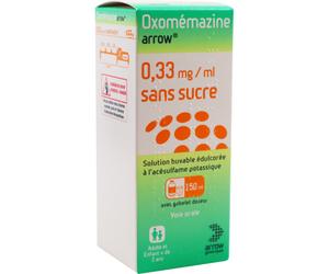 Arrow Generiques Oxomémazine 0,33mg/ml Sans Sucre Solution Buvable Flacon 150ml