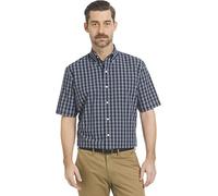 Arrow Hamilton Chemise à Manches Courtes à Carreaux Bouton Bas, Bleu Marine Vif, XL Homme