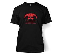 Arrow In The Knee T-shirt - Inspired By Skyrim (Red Detail) (XX-Large (50/52")/Black)