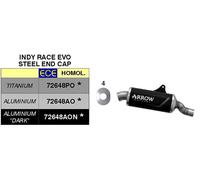 ARROW Indy Race Evo Slip-On Pot d'échappement en aluminium et embout en acier inoxydable Suzuki V-Strom 800DE