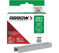Arrow JT21 Staples 8mm 5/16'' 1000pk WI1615 (Une taille) (Une couleur)