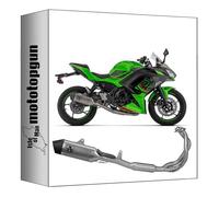 arrow ligne complete approuve catalyse veloce titanium embout carby compatible avec kawasaki ninja 650 35kw 2024 2025 mototopgun 77501vl