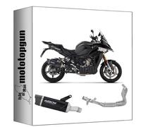 arrow ligne complete approuve open indy-race evo aluminium noir embout carby compatible avec bmw s1000 s-1000 xr 2024 2025 2026 mototopgun 77508akn + 71816mi