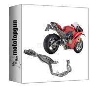 arrow ligne complete competition pro-race titanium noir embout net compatible avec ducati panigale v4 2026 mototopgun std 71253cp