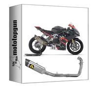 arrow ligne complete competition sport bike pista titanium embout carby compatible avec aprilia rs 660 2025 mototopgun 71255ptz