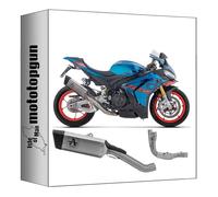 arrow ligne complete race pista titanium embout carby compatible avec aprilia rsv4 rsv-4 2025 mototopgun 71003pt + 71805mi