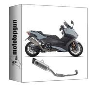 arrow ligne complete race pista titanium embout carby compatible avec yamaha t-max 560 2025 mototopgun 73023pt