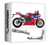 arrow ligne complete race pro-race titanium compatible avec honda cbr 1000 rr-r 2026 mototopgun std 71225pr + 71796mi