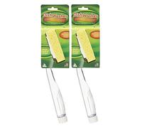 Arrow Lot de 2 éponges à Vaisselle avec poignée de Distributeur de Savon - Baguette à Vaisselle à remplir pour Un Nettoyage Rapide et Pratique - Fabriquées aux États-Unis - Facile à remplir, Brosse