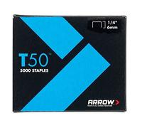 Arrow - Lot de 5000 agrafes T50 de 6 mm (1/4")