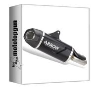 arrow pot echappement approuve indy-race evo aluminium noir embout acier compatible avec honda cb 750 hornet 2023 2024 mototopgun 71962akn