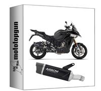 arrow pot echappement approuve indy-race evo aluminium noir embout carby compatible avec bmw s1000 s-1000 xr 2024 2025 2026 mototopgun 77508akn