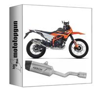 arrow pot echappement approuve indy-race evo titanium embout carby compatible avec ktm 125 smc-r 2025 2026 mototopgun 72672pk