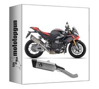arrow pot echappement race pista titanium embout carby compatible avec aprilia tuono v4 1100 2025 mototopgun 71004pt