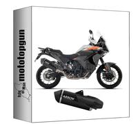arrow pot echappement sonora titanium noir embout carby compatible avec ktm 1390 superadventure r 2025 2026 mototopgun 72001skn