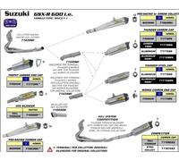 ARROW-raccord pour Thunder et fonctionne silencieux collecteurs d'origine Suzuki