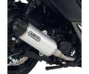 Arrow Race-tech Aluminium With Carbon End Cap Kymco Xciting 400i ´19-20 Not Homologated Muffler Argenté Not Homologated