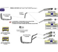 ARROW Racing-Zwischneroh pour Honda CBR1000RR Fireblade 2004-07, sans catalyseur