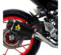 Arrow Works Nichrom Dark With Carbon End Cap Yamaha Mt-09 ´21-23 Homologated Muffler Argenté Homologated