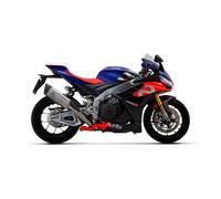 Arrow With Titanium Pista Silencer Aprilia Rsv 4 1100 Factory 2021-2022 Not Homologated Muffler With Link Pipe Argenté Not Homologated