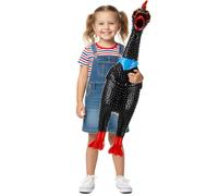 Arrowbash Grand poulet hurlant géant de 60 cm - Grand poulet hurlant - Bruit fou - Rétrécissement - Poulets qui squawking - Gadget fantaisie pour cadeau fantaisie (noir)