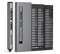 ARROWMAX Ensemble de tournevis électrique, kit d'embouts magnétiques de précision 70 en 1, 5 réglages de couple, haute vitesse de 280 tr/min, écran OLED et 4 LED, mini outil sans fil pour PC