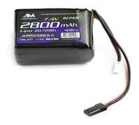 ArrowMax LiPo Pack accus récepteur 7.4 V/ Type de construction hump Système de connecteur JR G