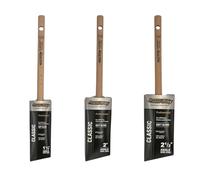 Arroworthy 8845 Lot de 3 pinceaux de peinture à manche crayon classique 3,8 cm, 5,1 cm, 6,3 cm