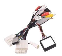 ARRPO Câble Adaptateur stéréo Adaptateur de câble Faisceau câbles stéréo for autoradio Android 16 Broches, Nissan, Murano, Qashqai J10, J11, X Trail, Tiida(Canbus Cable)