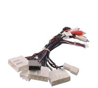 ARRPO Câble Adaptateur stéréo Adaptateur de câble Faisceau câbles stéréo for autoradio Android 16 Broches, Nissan, Murano, Qashqai J10, J11, X Trail, Tiida(Cable)