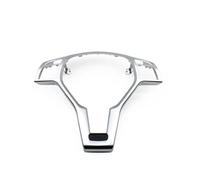 ARRPO Cadre extérieur de panneau de couverture de volant de voiture, for Mercedes Benz, for AMG ABCE GLK classe W176 W246 W204 C204 X204 W212 W218 W177 09946400139107 housses de volant de voiture(Chro