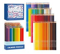 Arrtx 72 Crayon de Couleurs Professionnel, Mallette de Rangement | Crayons à Mine Souple pour Artistes Pour Colorier, Dessiner, Esquisser, Ombrager, Estompage Expert, Pour Adultes et Artistes