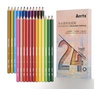 Arrtx Lot De 24 Crayons De Couleur À Base D'Huile, Couleurs Vives Et Mélangables Pour Dessin, Croquis, Ombrage, Idéal Pour Les Artistes, Les Débutants Et Les Amateurs