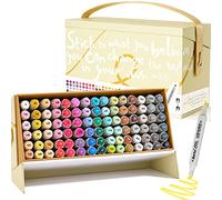 Arrtx OROS 90 Couleurs Feutre Alcool, double pointe pinceau et ciseau Marqueurs permanents d'art pour artiste, Dessin, Esquisse, Coloration, Gribouillage, Croquis