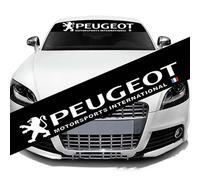 ARRYEDCN Pare-Brise Avant Autocollant pour Peugeot 107 108 301 307 308 407 508 2008 206 207 208 408 - Bande Pare-Soleil pour Fenêtre de Voiture