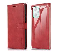 ARRYNN Coque pour Xiaomi Redmi Note 12 5G / Poco X5 5G (6.67"),Housse Xiaomi Redmi Note 12 5G / Poco X5 5G,Étui de Protection Porte-Cartes Portefeuille Multi-Usage Magnétique Case Cover - Rouge