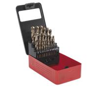 Sealey Ars Cobalt Partagé Point Entièrement Sol Set Mèche Perceuse 25pc Métrique
