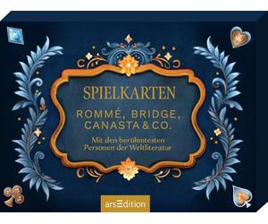 Ars Edition Spielkarten. Rommé, Bridge, Canasta & Co. : Mit den berühmtesten Personen der Weltliteratur