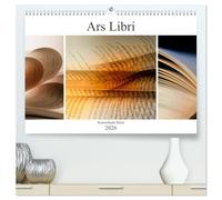 Ars Libri - Kunstwerk Buch (hochwertiger Premium Wandkalender 2026 DIN A2 quer), Kunstdruck in Hochglanz: Außergewöhnliche Buchansichten