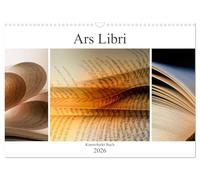 Ars Libri - Kunstwerk Buch (Wandkalender 2026 DIN A3 quer), CALVENDO Monatskalender: Außergewöhnliche Buchansichten