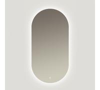 Ars Longa Aurora miroir 50x100 cm ovale avec éclairage LED-AURORA50100