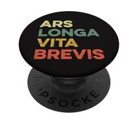 Ars Longa Vita Brevis Drôle Artiste Art Latin Phrase Théâtre PopSockets PopGrip Adhésif