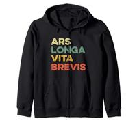 Ars Longa Vita Brevis Drôle Artiste Art Latin Phrase Théâtre Sweat à Capuche