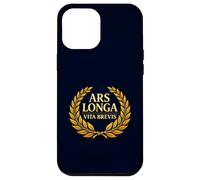 Ars Longa Vita Brevis Philosophie Latine Laurel Coque pour iPhone 12 Pro Max