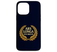Ars Longa Vita Brevis Philosophie Latine Laurel Coque pour iPhone 13 Pro Max