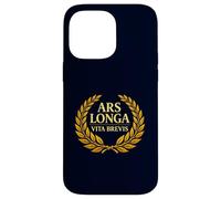 Ars Longa Vita Brevis Philosophie Latine Laurel Coque pour iPhone 14 Pro Max