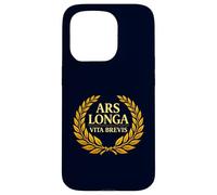 Ars Longa Vita Brevis Philosophie Latine Laurel Coque pour iPhone 15 Pro
