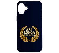 Ars Longa Vita Brevis Philosophie Latine Laurel Coque pour iPhone 16 Plus