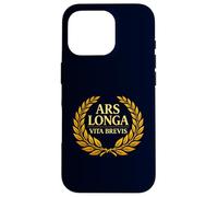 Ars Longa Vita Brevis Philosophie Latine Laurel Coque pour iPhone 16 Pro