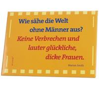 ars vivendi Verlag 1192 Aimant 'Glückliche Frauen'(Comment souhaiteriez Le Monde sans Hommes? No criminalité et Plein de Bonheur, Graisse Femme) en Allemand